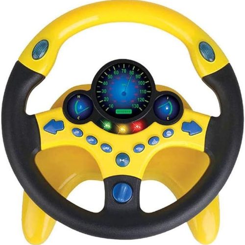 Volante Simulador con Luces y Sonidos Amarillo