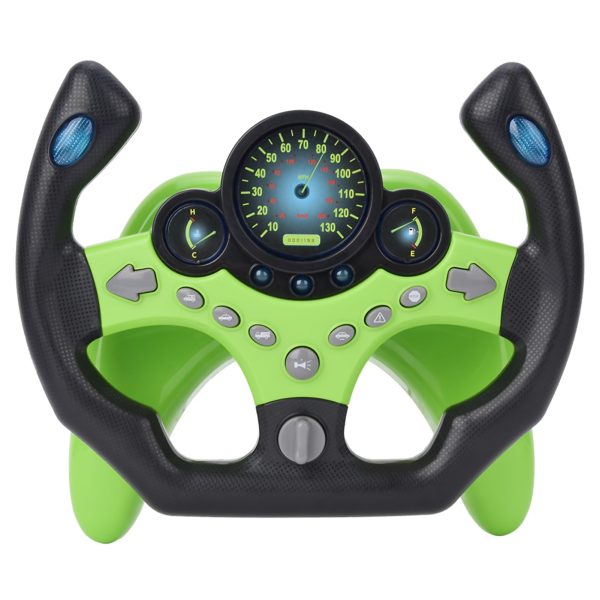 Version 1.0.0 Volante Simulador con Luces y Sonidos Verde