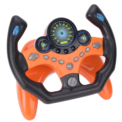Volante Simulador con Luces y Sonidos Naranja