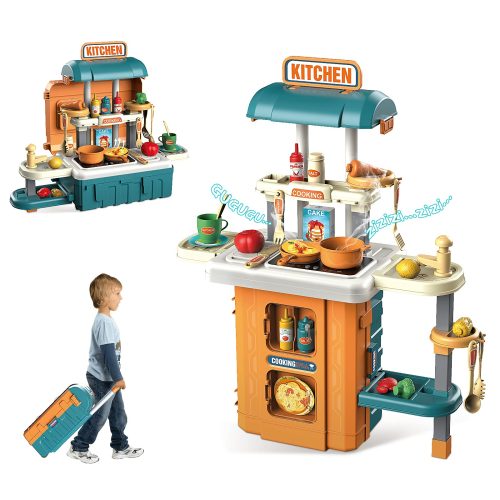 Maletín Cocina 3 en 1 con Agua y Luces