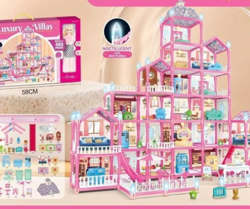 Casa de Muñecas Personalizable XXL (465 Pzas)