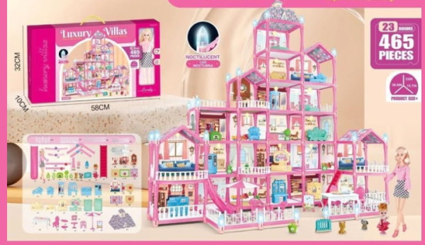 Casa de Muñecas Personalizable XXL (465 Pzas)