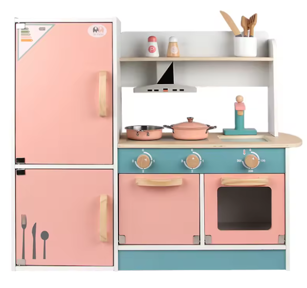 Cocina de Madera con Luces y Sonidos