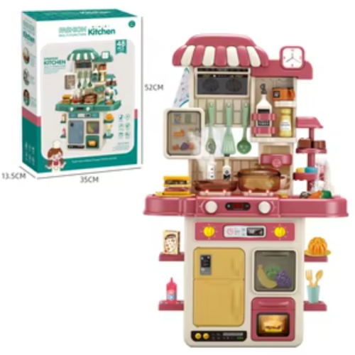 Cocinita Multifunción con Luces y Sonido Rosado