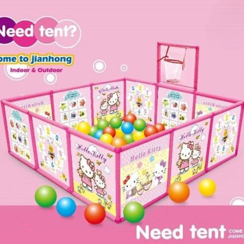 Corral de Juegos Rosado y Plegable