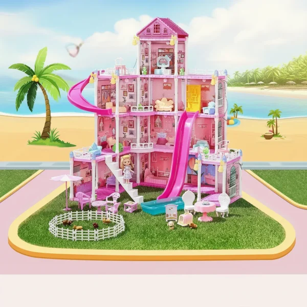 Casa de Muñecas con tobogán