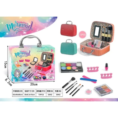 Set de maquillaje infantil de 14 piezas