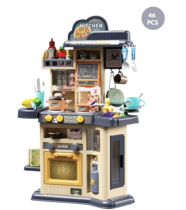 Set de Cocina de Lujo (80 cm) Beige y Gris