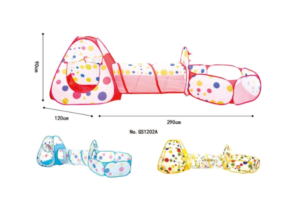 Tienda de Juegos 3 en 1: Casa, Túnel y Pelotero